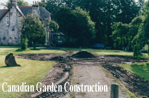 The Canadian Garden under construction